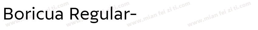 Boricua Regular字体转换